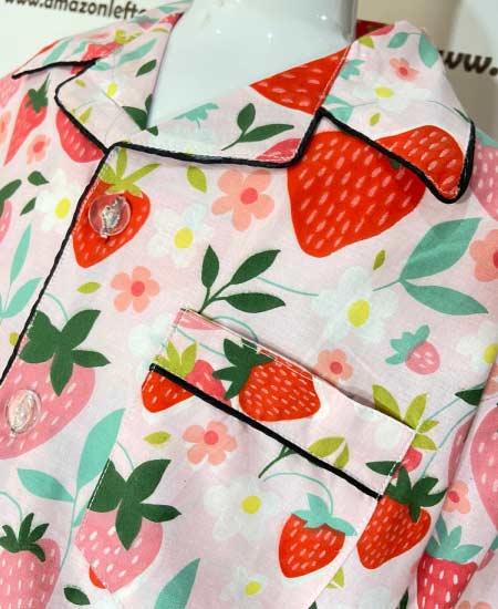 Kid's Strawberry Night Suit