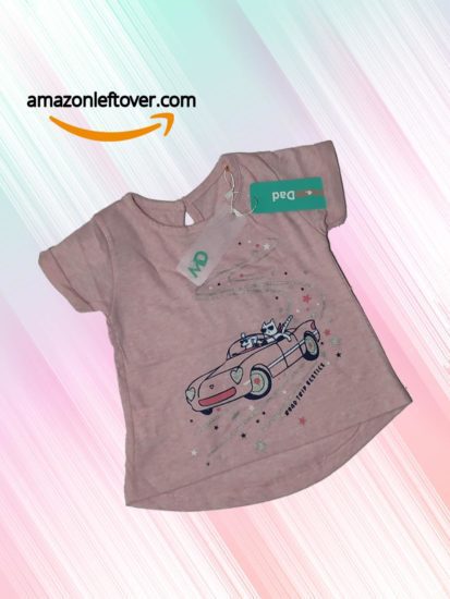 Girl T-shirt Cat Car