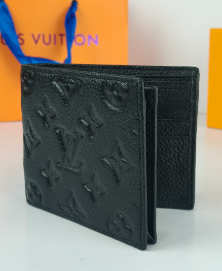 Lou V Leather Men's Wallet Black 05