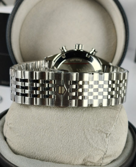 TG Huer Carera Chronograph Skipper Beads-Of-Rice Bracelet CBS2213.FN6002