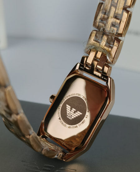 Armani Rose Gold Mother of pearl Ladies Watch AR11147