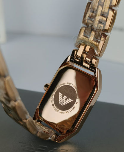 Armani Rose Gold Mother of pearl Ladies Watch AR11147