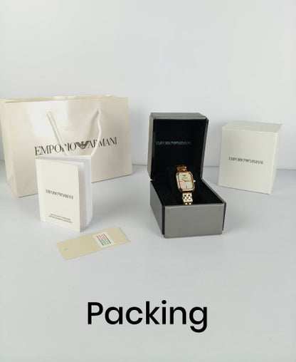 Armani Rose Gold Mother of pearl Ladies Watch AR11147