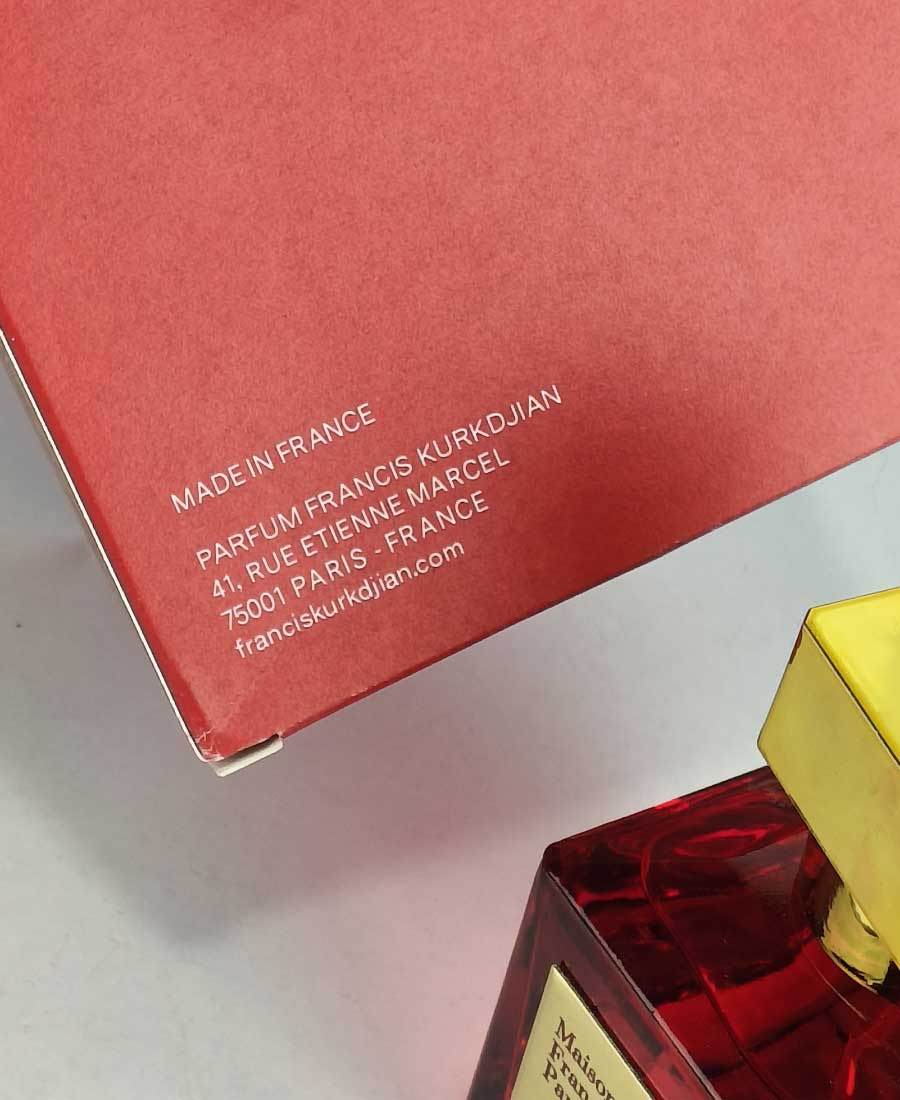 Bcarat Rouge 540 Maison Francis Kurkdjian