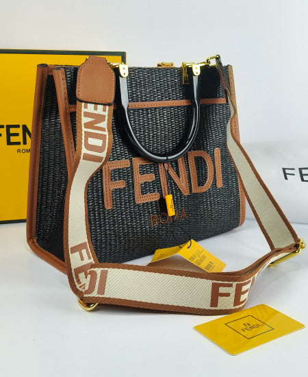 Fndi Black Tote Handbag