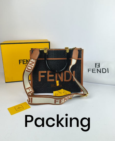 Fndi Black Tote Handbag