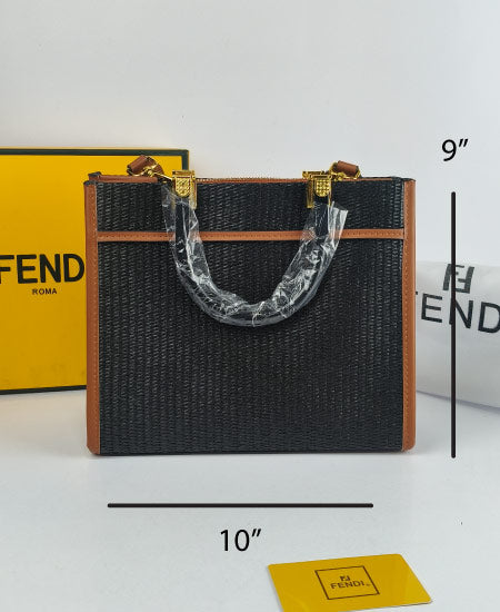 Fndi Black Tote Handbag