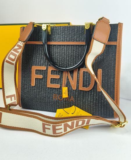Fndi Black Tote Handbag