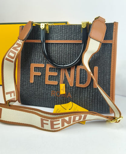 Fndi Black Tote Handbag