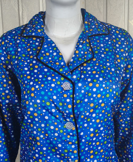 Blue Multi Dots Night Suit Zara Women's