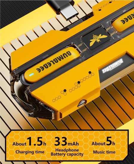 BumbleBee Earbuds Genuine Transformers