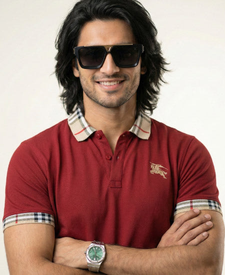 Burberry Mehroon Polo Shirt