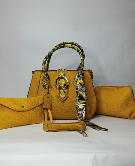 CD handbags 3Pc Mustard