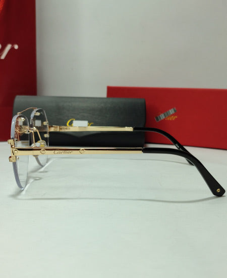 Cartier Gold Aviator Power Glasses Frame-CRT22