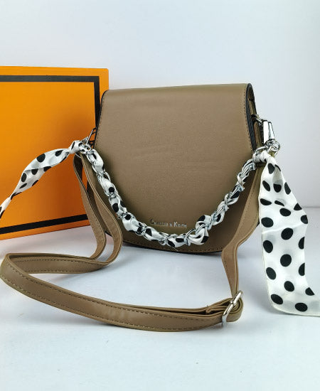 Charles and Keith Khaki Handbag