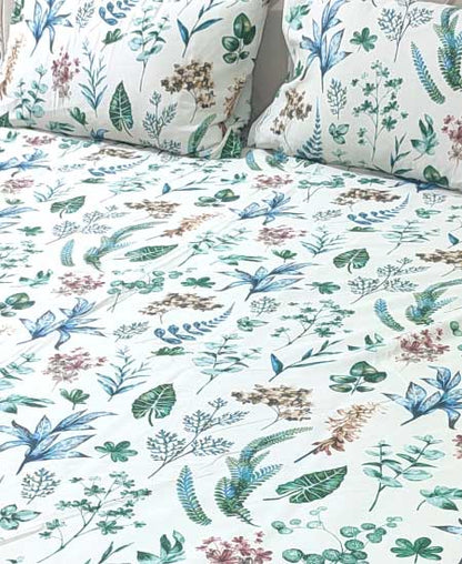 Cotton Satin Bedsheet TC-240 Jungle Tree
