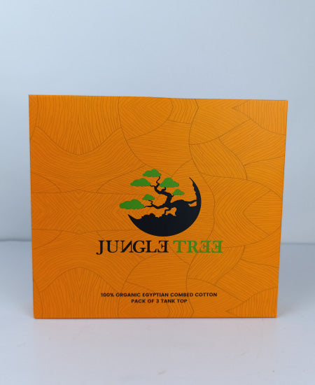 Jungle Tree 100% Organic Cotton Vest Pack of 3