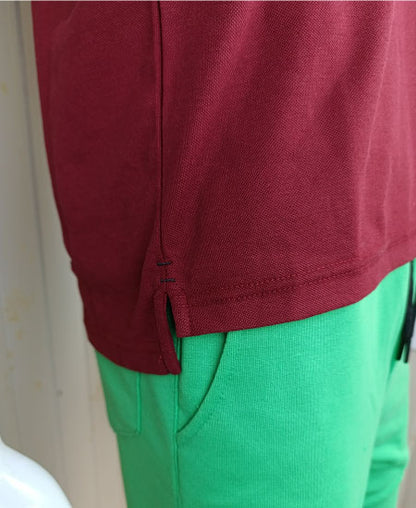 Giordano Polo Shirt Mehroon Small Logo