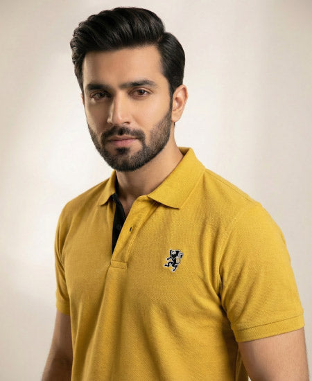 Giordano Polo Shirt Mustard 1.2