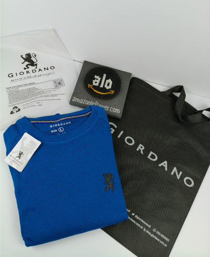 Giordano Royal Blue Sweatshirt 3D Logo