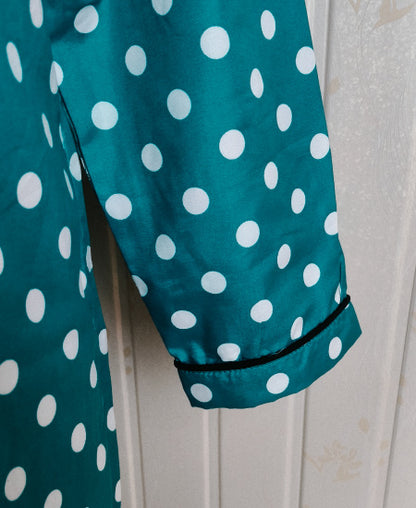 Green Polka Dots Night Suit Zara Women's