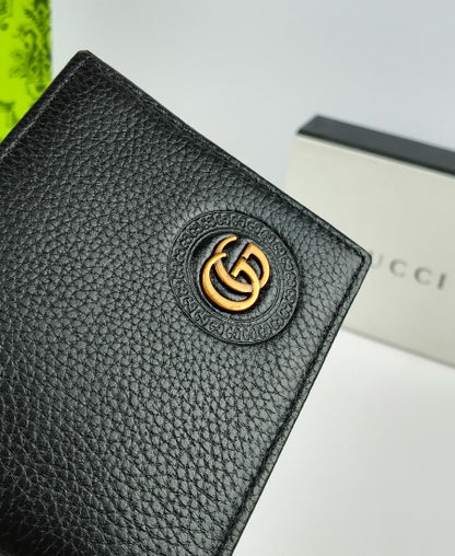 Gucci Leather Men's Wallet Black GG