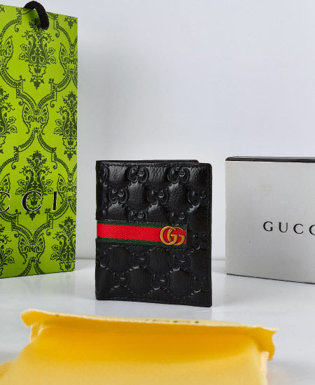 Gucci Leather Men's Wallet Black GG-936