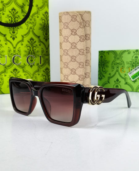 GG Sunglasses Oversize Brown GG09