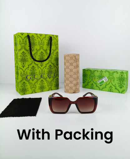 GG Sunglasses Oversize Brown GG09