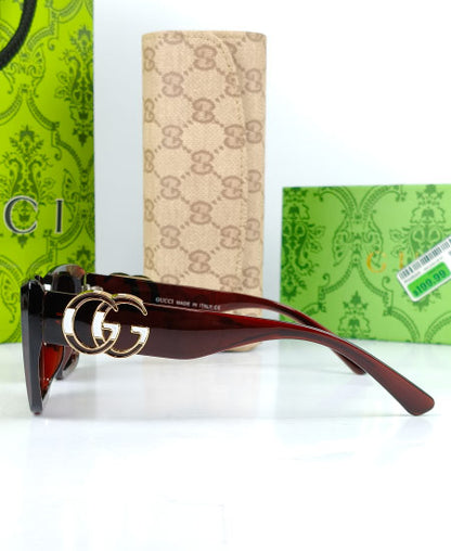 GG Sunglasses Oversize Brown GG09