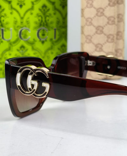 GG Sunglasses Oversize Brown GG09