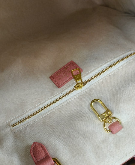 Lou Vton Onthego MM Pink Handbag