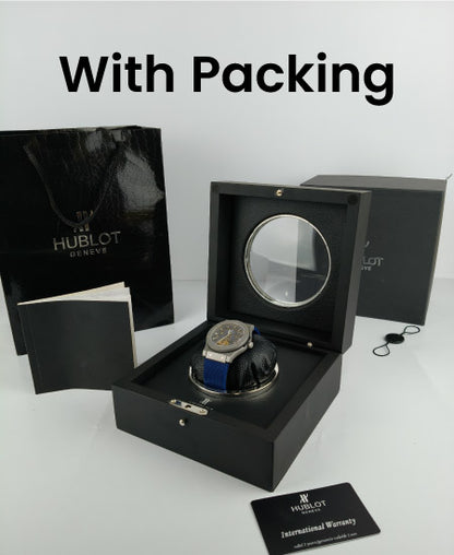 Hublot Watch Matte Fusion Skeleton Blue Strap