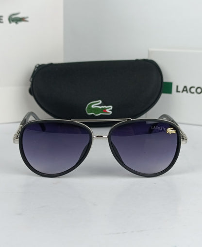 Lacoste Aviator Sunglasses Silver Lac024