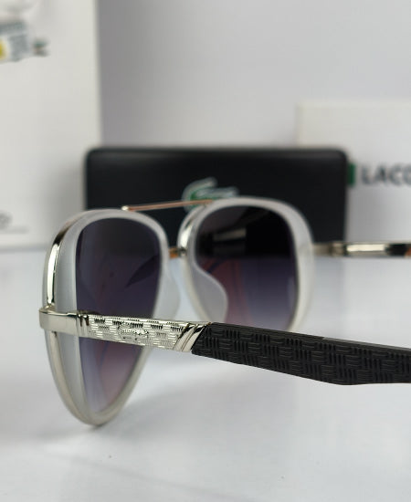 Lacoste Aviator Sunglasses Snow Black