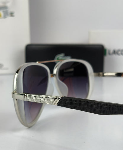 Lacoste Aviator Sunglasses Snow Black