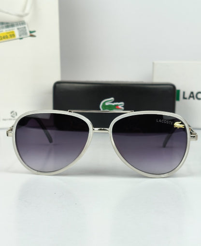 Lacoste Aviator Sunglasses Snow Black