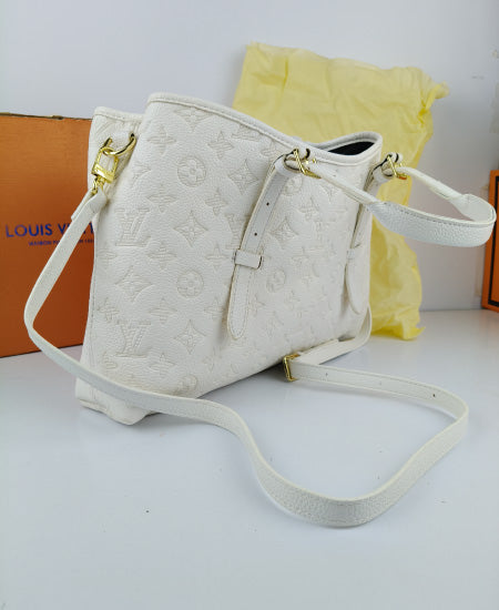 Louis Vuitton White Tote Handbag