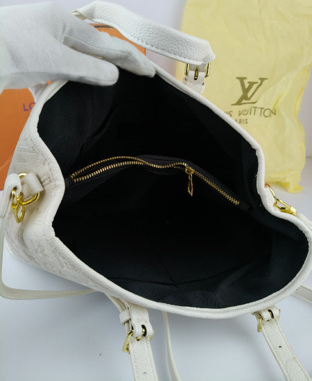 Louis Vuitton White Tote Handbag