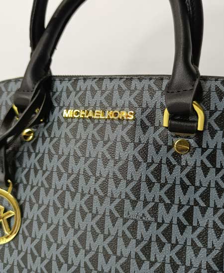 Mchl Krs handbags Black and Gray Handbag