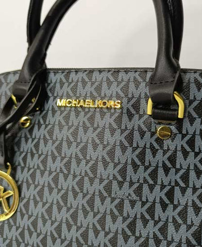 Mchl Krs handbags Black and Gray Handbag