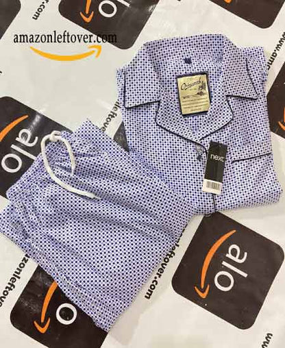 Men's Narrow Multi Dot Night Suit
