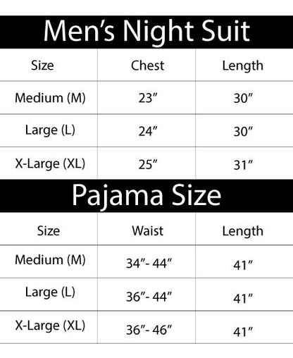 Black and White Straps Zara Men's Night Suit