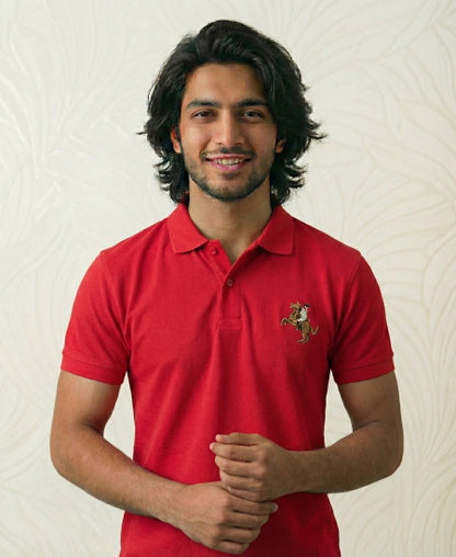 Napoleon Giordano Polo Shirt Red