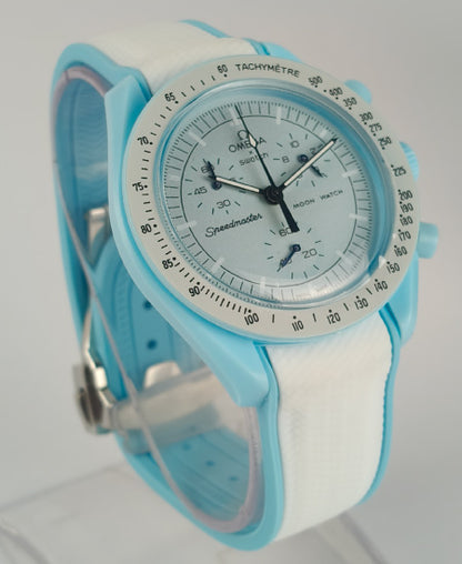 OMG Speed master Ultra Light MISSION TO URANUS Rubber Stap Watch
