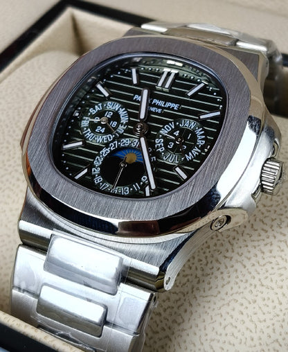 PP Watch 5740/1G Nautilus Olive Green Dial