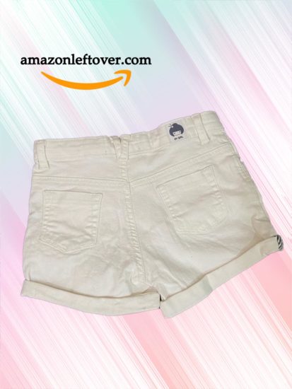 Kids Denim Shorts Snow White
