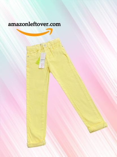 Girls Denim Jeans Yellow