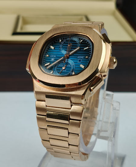 PP Nautilus 5990-R-001 Rose gold Blue Watch