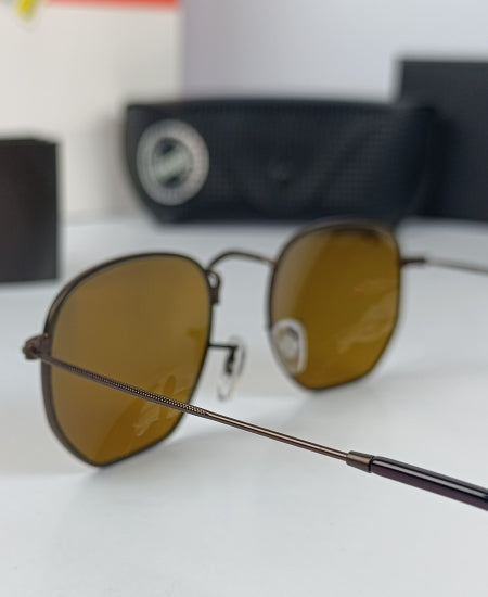 Ray-Ban Sunglasses HEXAGONAL Brown RB3548N